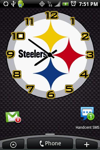 Pittsburgh Steelers Clock Pack Android Personalization