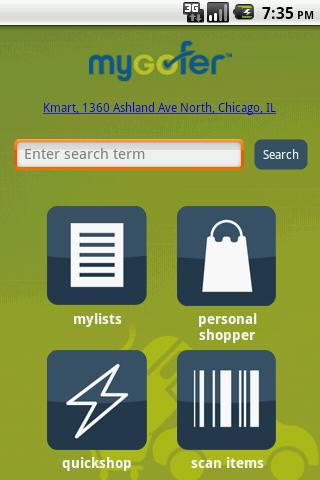 mygofer2go Android Shopping