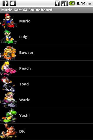 Mario Kart 64 Soundboard Android Entertainment