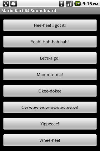 Mario Kart 64 Soundboard Android Entertainment