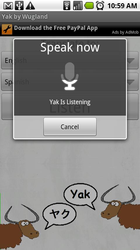 Yak Free by Wugland Android Communication