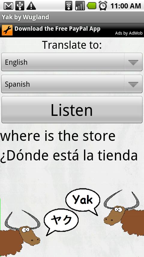 Yak Free by Wugland Android Communication