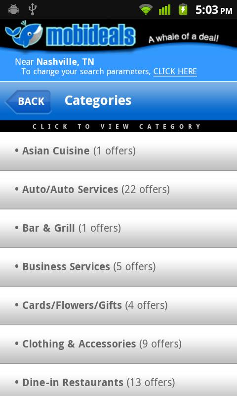 MobiDeals Android Shopping