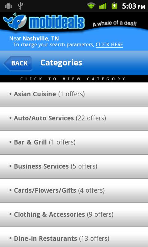 MobiDeals Android Shopping