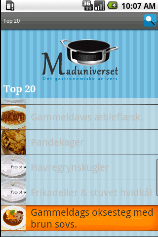 Maduniverset.dk – opskrifter Android Health & Fitness