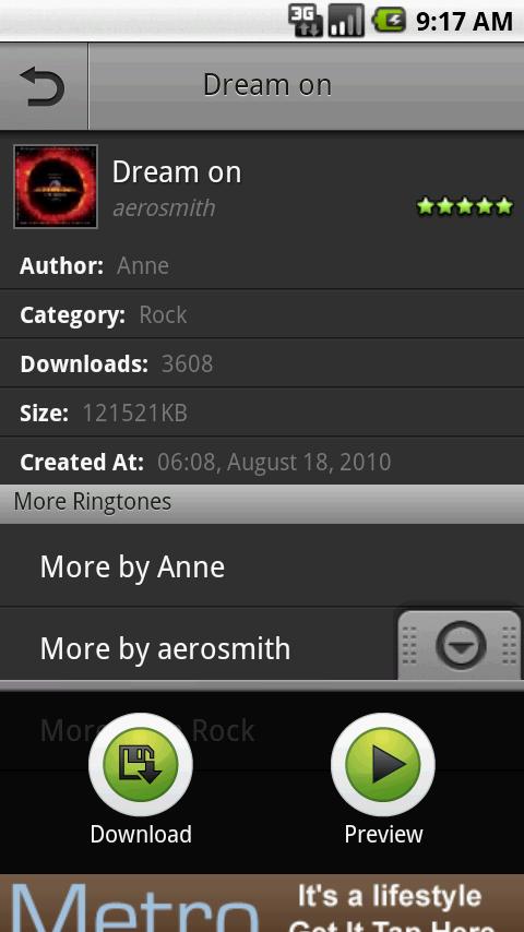 Aerosmith Ringtone Android Entertainment