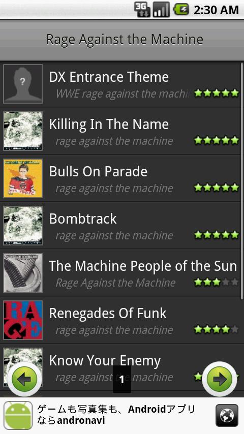 Rage Against the Machine Android Entertainment