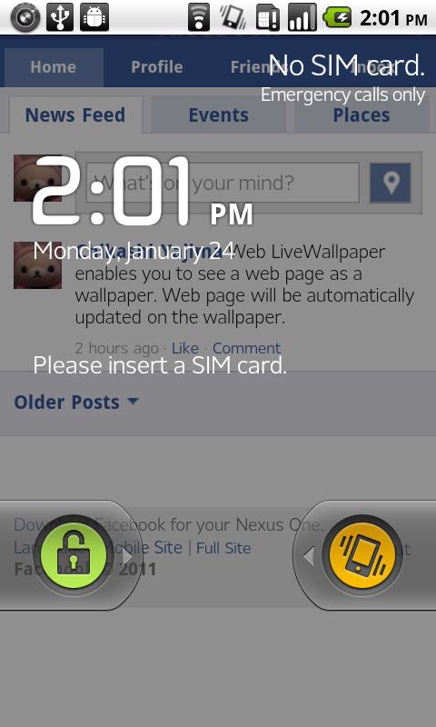 Web LiveWallpaper Android Personalization