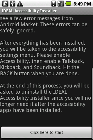 Accessibility Installer Android Tools