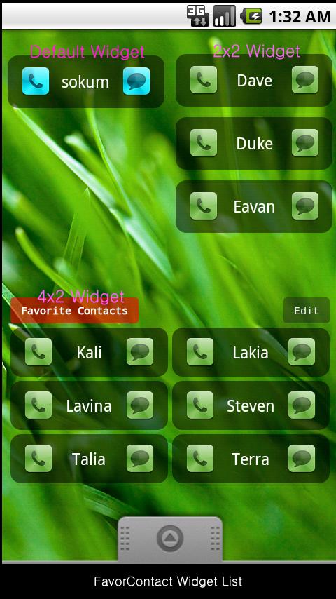 Favorite Contact Widget Android Lifestyle