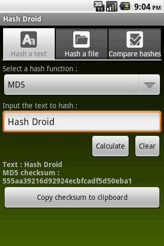 Hash Droid