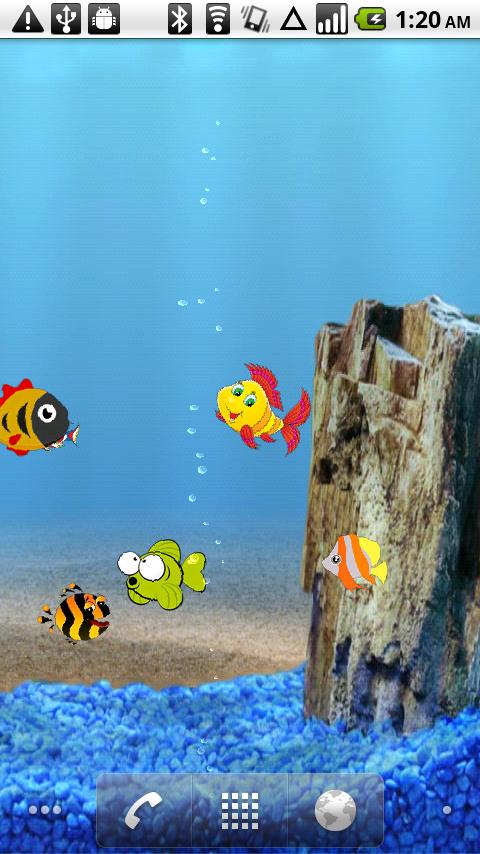 Cartoon Aquarium LiveWallpaper Android Personalization