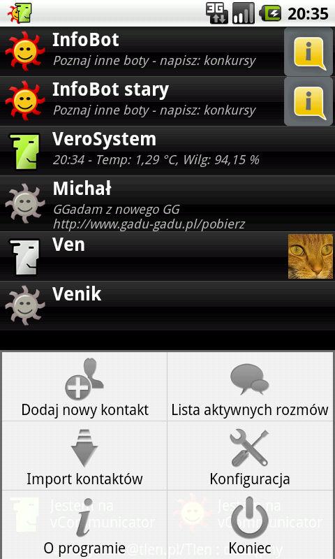 vCommunicator Android Communication