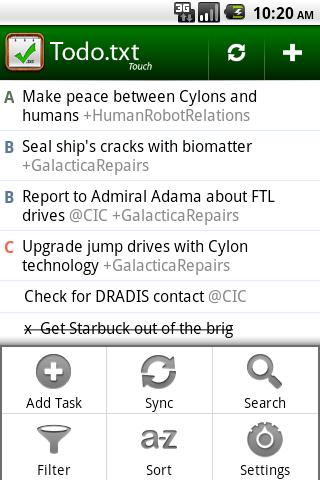 Todo.txt Touch Android Productivity