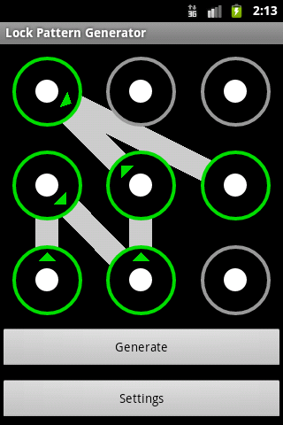 Lock Pattern Generator Android Tools