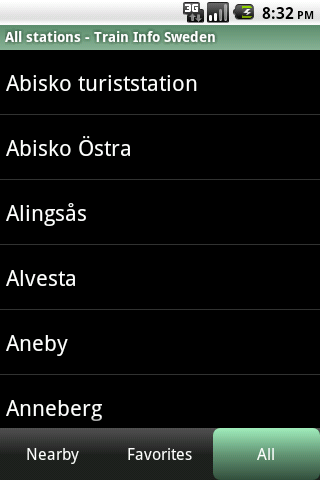 Train Info Sweden Android Travel & Local