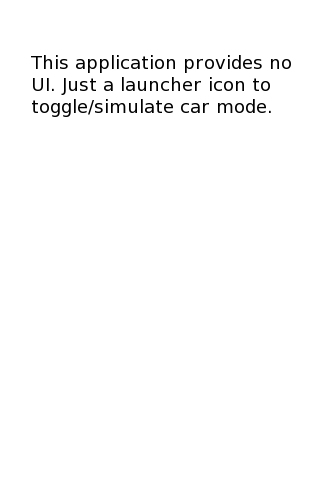 Car Mode Control Android Tools