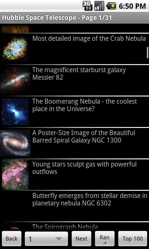 Hubble Space Telescope Android Education
