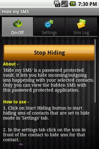 Hide My SMS / Text  Lite