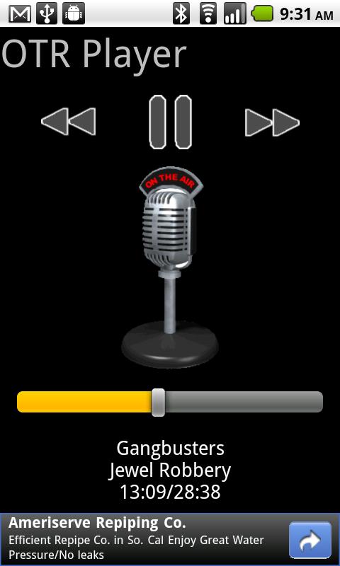 Old Time Radio Player for 2.2 Android Music & Audio