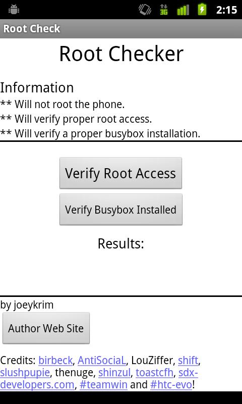 Root Checker