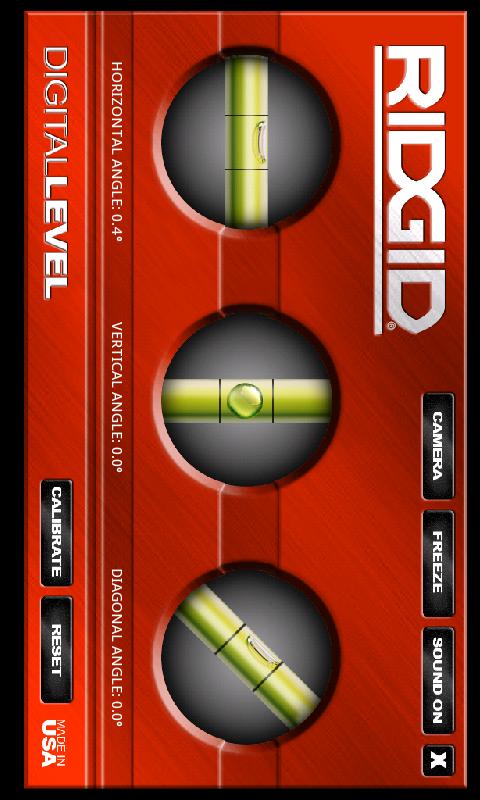 RIDGID® Digital Level Android Tools