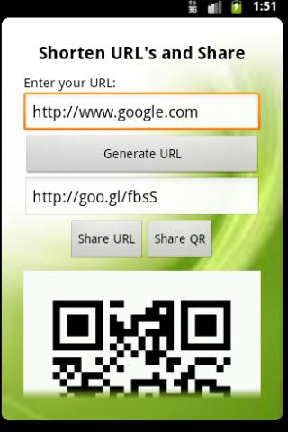 Goo.gl URL shortener Android Tools