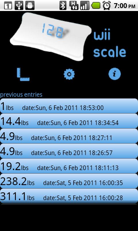 WiiScale Android Health & Fitness