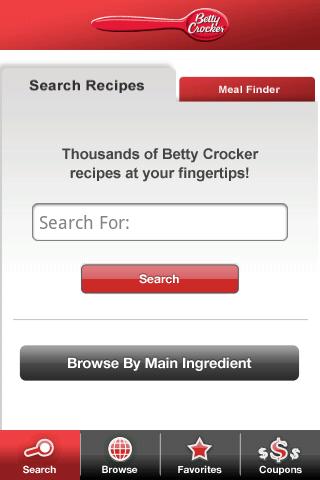 Betty Crocker Mobile Cookbook