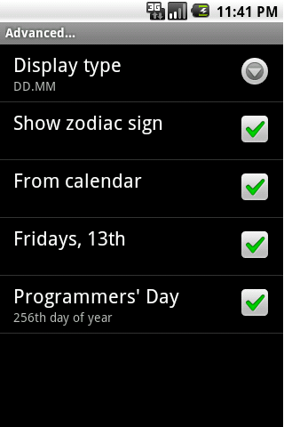 DarkBirthday Widget Android News & Magazines