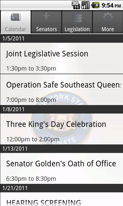 NYSenate Mobile Android Productivity