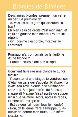 Blagues de blondes Android Media & Video