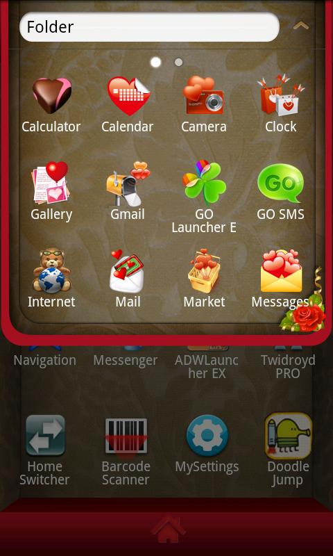 Valentine Theme GO Launcher EX Android Productivity