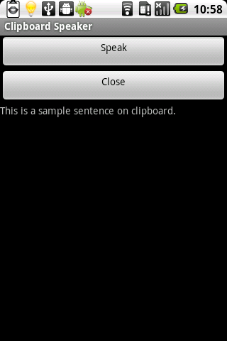 Clipboard Speaker Android Tools