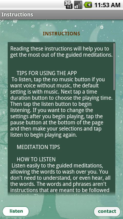 Simply Being Guided Meditation Android Health & Fitness