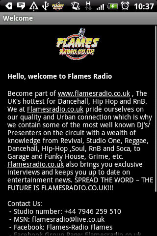 Flames Radio Android Entertainment