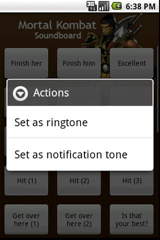 Soundboard – Mortal Kombat Android Entertainment