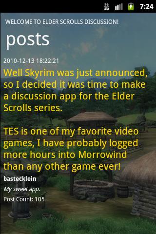 Elder Scrolls Discussion Android Social