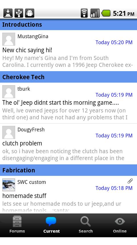 Cherokee Forum Android Social