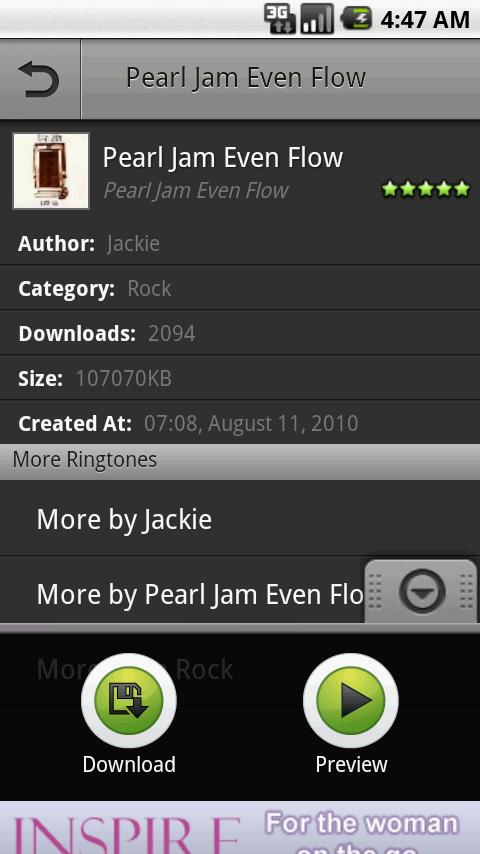 Pearl Jam Ringtone Android Entertainment