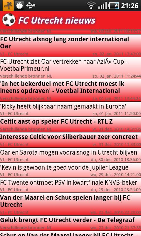 FC Utrecht nieuws