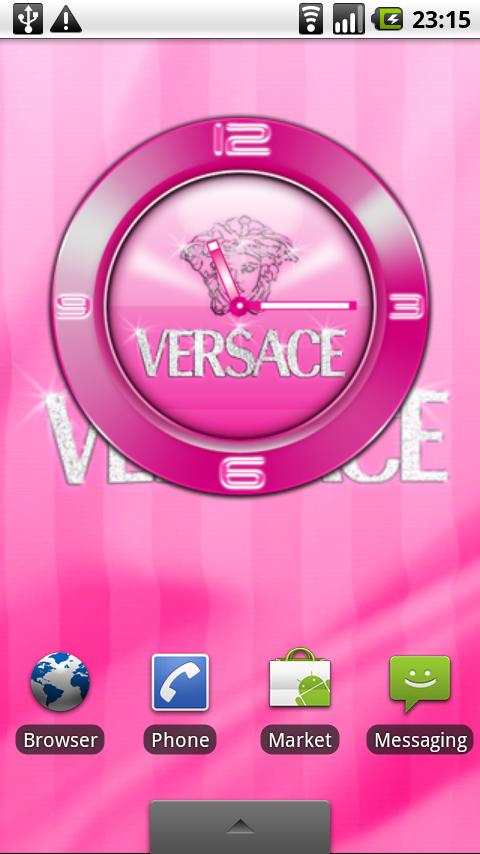 Versace PINK  Clock&WP