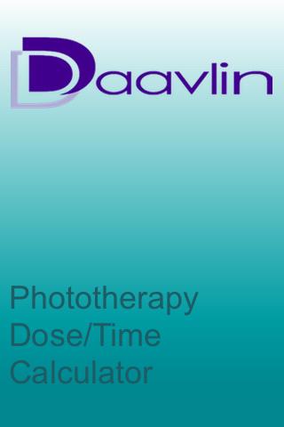 Daavlin Phototherapy Calc Android Books & Reference