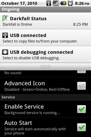 Darkfall Status Android Tools