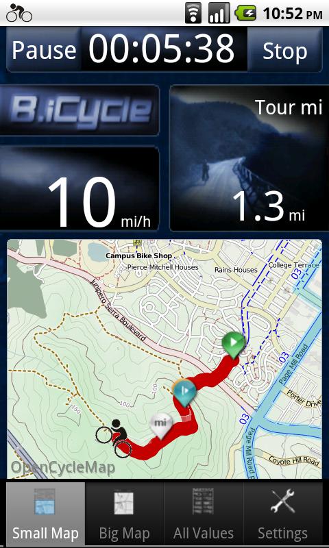 B.iCycle – GPS bike computer Android Health & Fitness