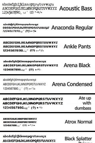 Font for Galaxy