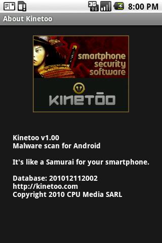 Kinetoo Malware Scan Android Tools