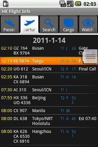 HK Flight Info Android Travel & Local