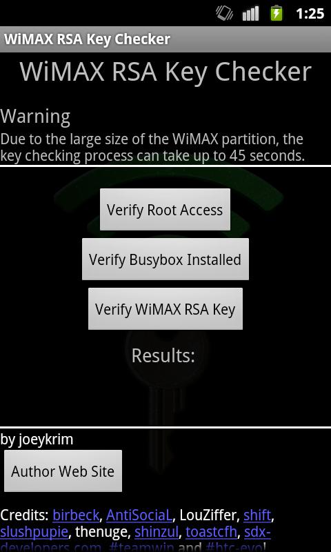 Wimax Keys Checker