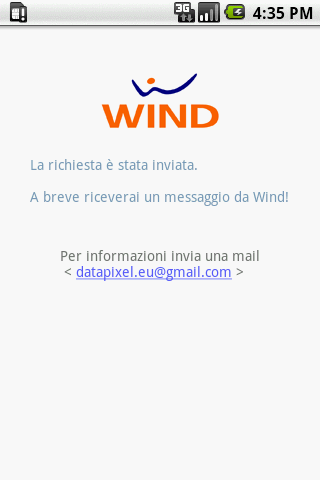 Wind Carrier Infos Android Communication